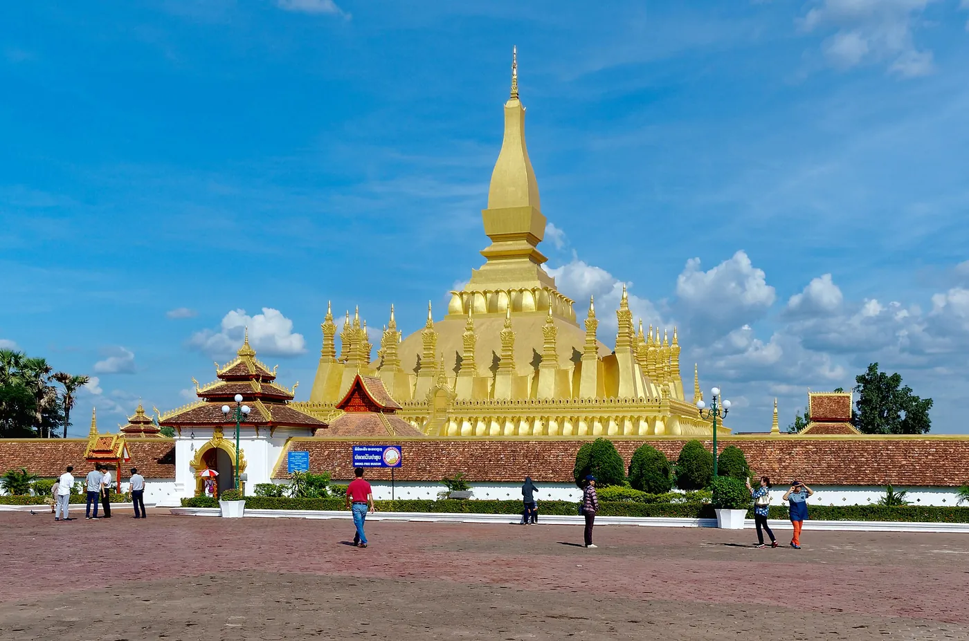 Pha That Luang, the golden stupa in Vientiane